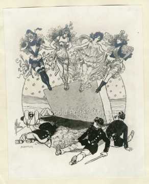 Invitation au Bal des Quat'Z'Arts de 1894 (Paris)